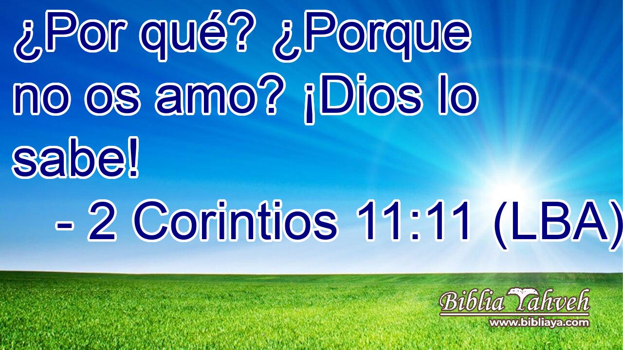 ¿Por qué? ¿Porque no os amo? ¡Dios lo sabe!