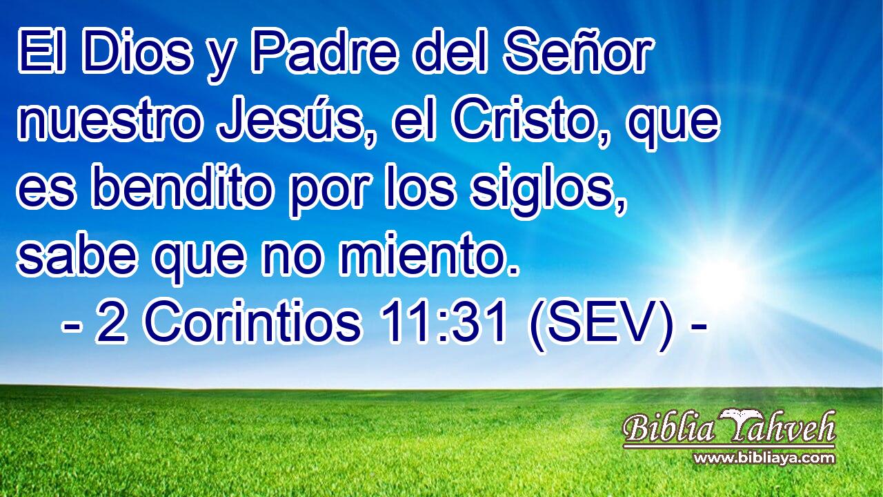 El Dios y Padre del Señor nuestro Jesús, el Cristo, que es bendito por los siglos, sabe que no miento.