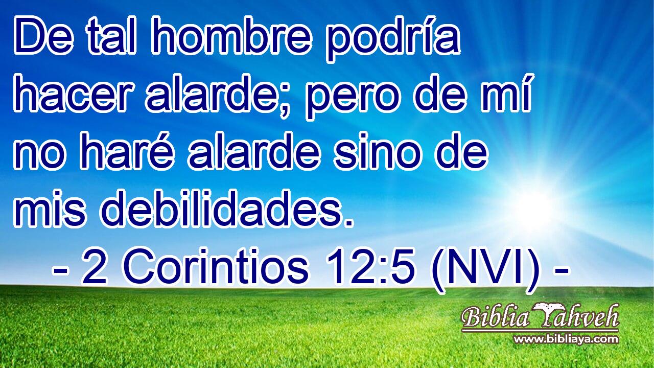 De tal hombre podría hacer alarde; pero de mí no haré alarde sino de mis debilidades. 