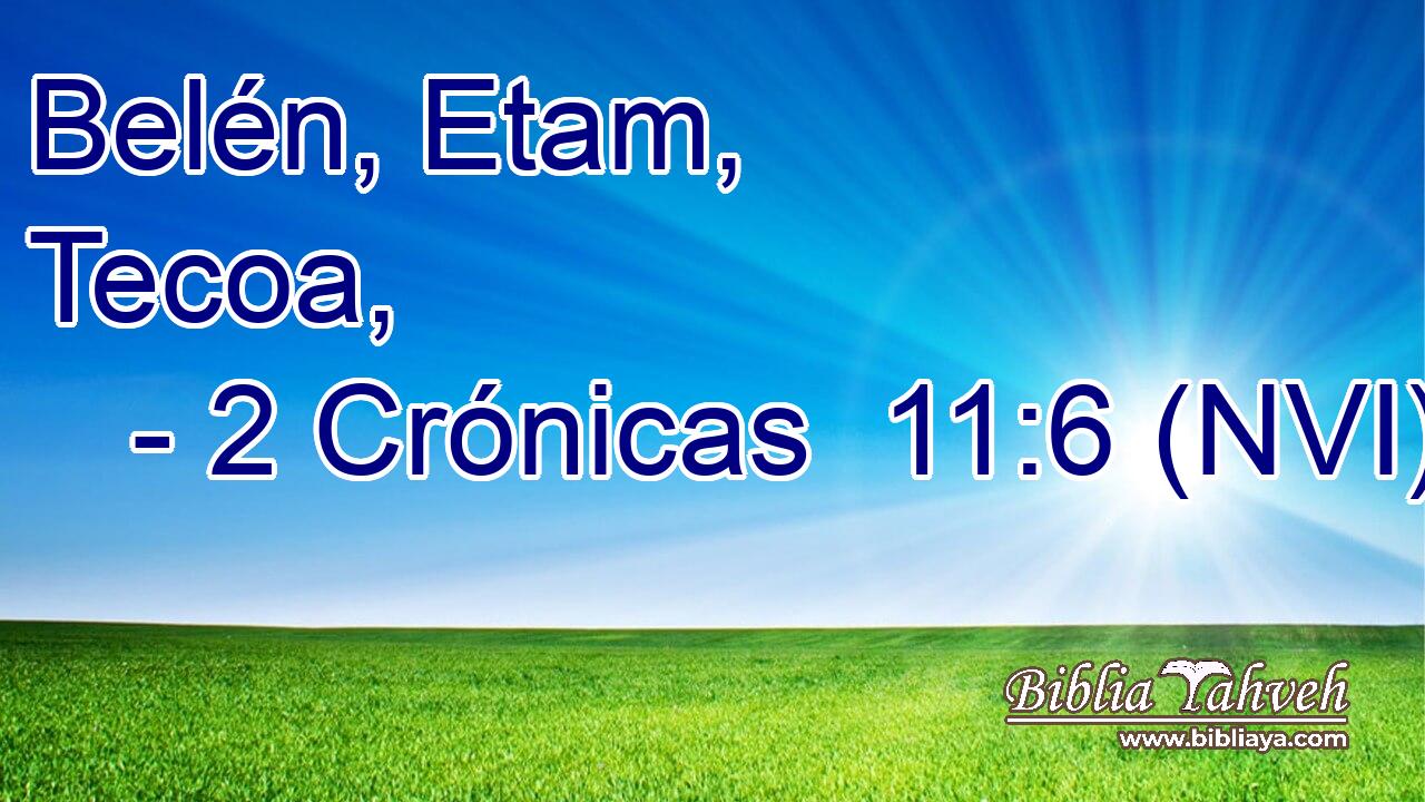  Belén, Etam, Tecoa, 