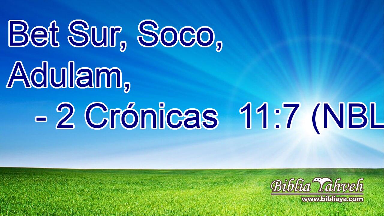  Bet Sur, Soco, Adulam, 