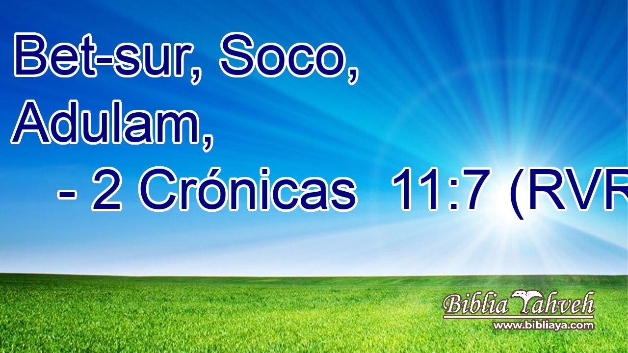 Bet-sur, Soco, Adulam,