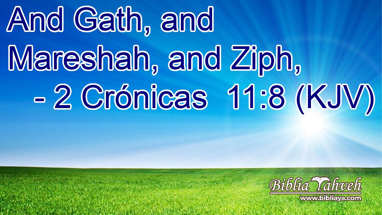 And Gath, and Mareshah, and Ziph,