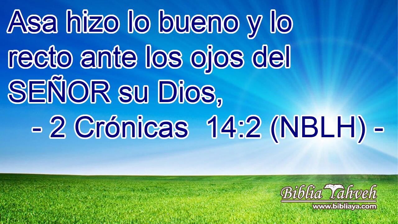  Asa hizo lo bueno y lo recto ante los ojos del SEÑOR su Dios, 