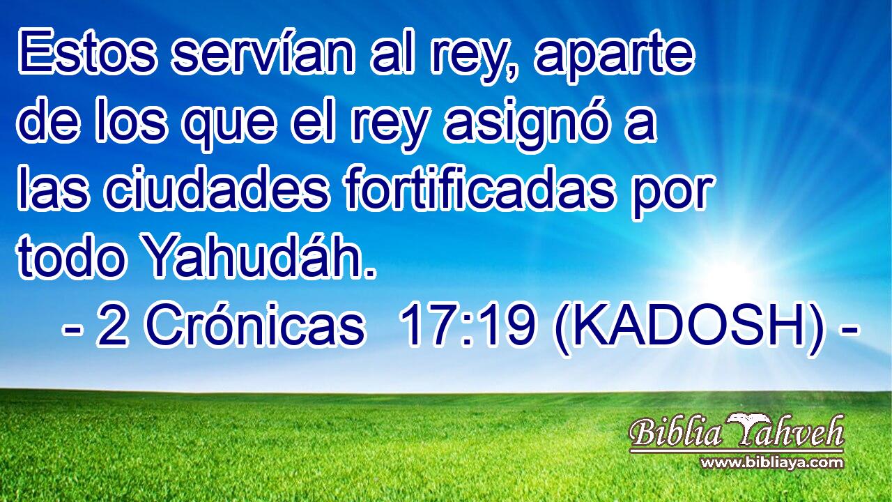  Estos servían al rey, aparte de los que el rey asignó a las ciudades fortificadas por todo Yahudáh. 