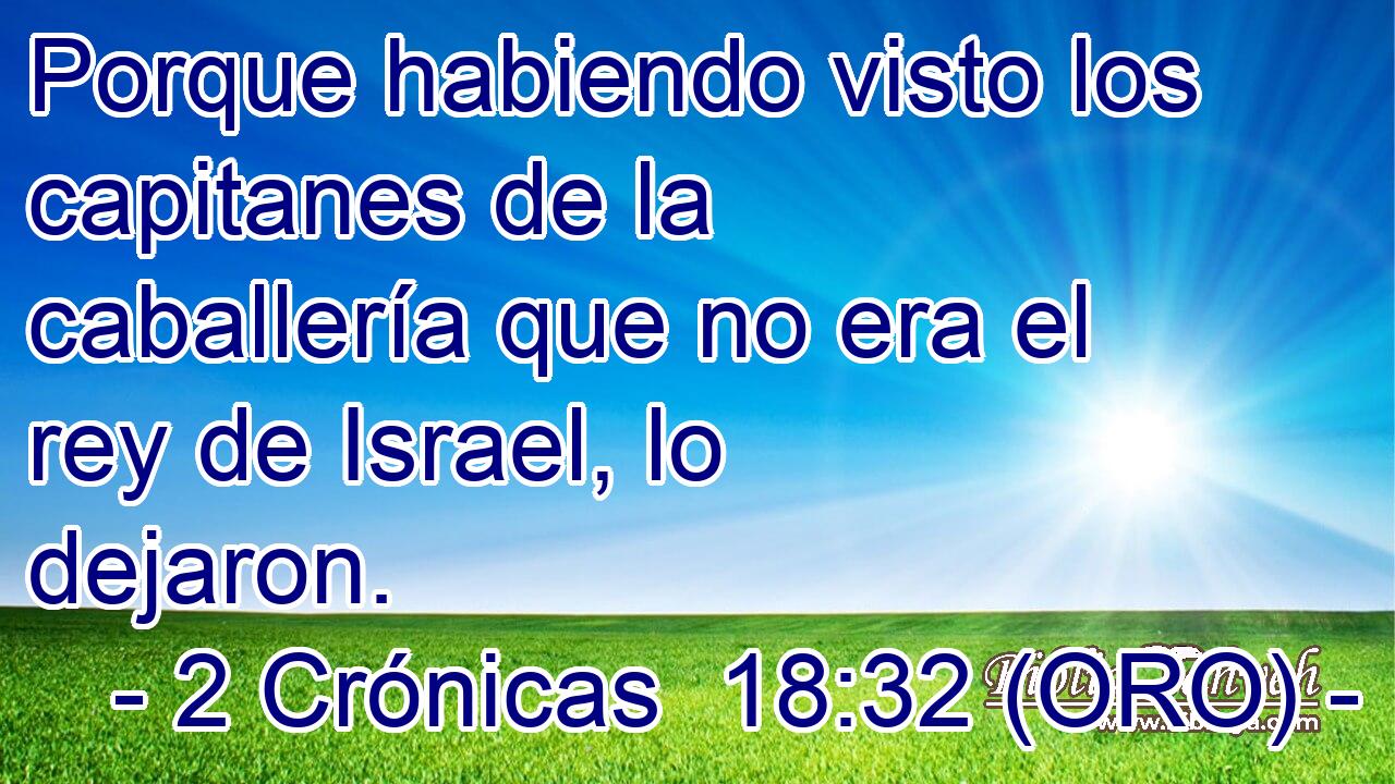  Porque habiendo visto los capitanes de la caballería que no era el rey de Israel, lo dejaron. 