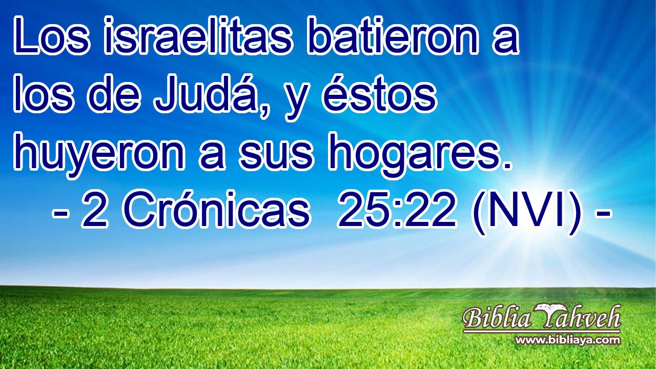  Los israelitas batieron a los de Judá, y éstos huyeron a sus hogares. 