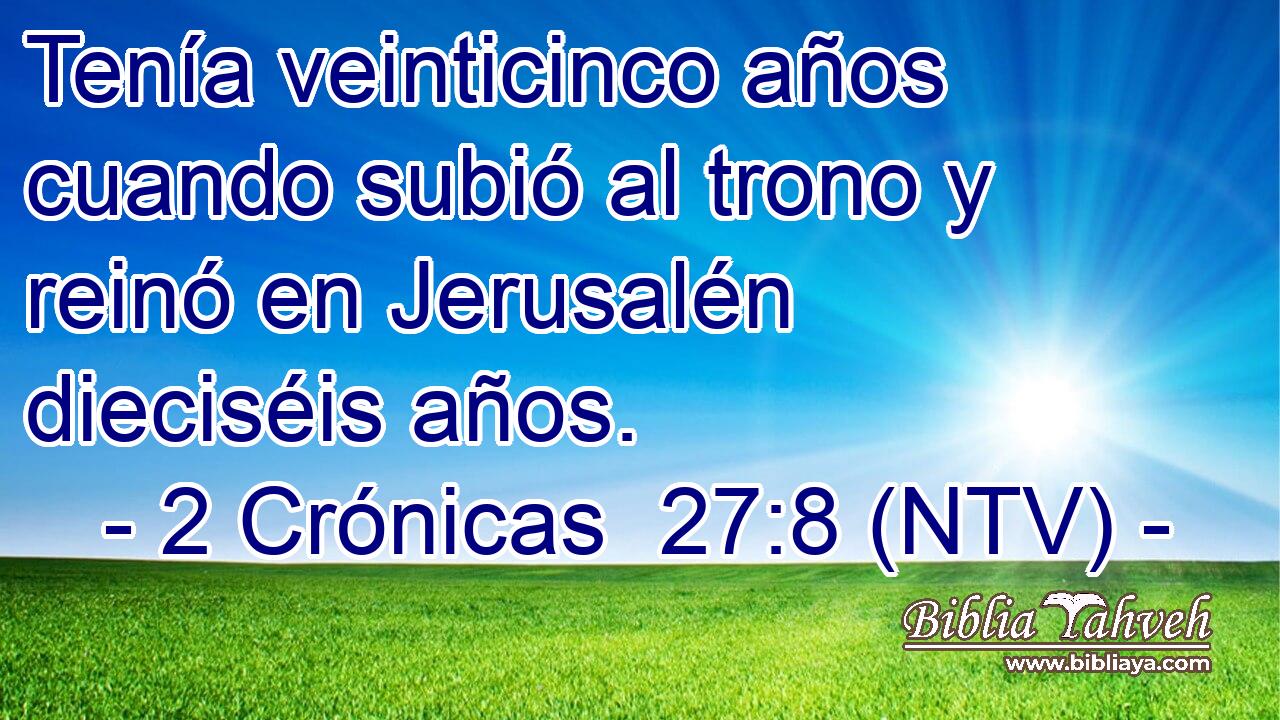 Tenía veinticinco años cuando subió al trono y reinó en Jerusalén dieciséis años.