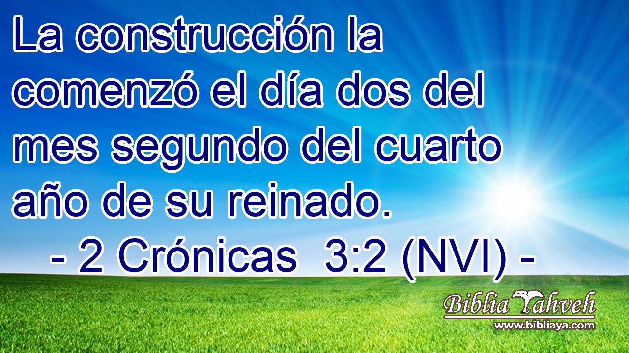 La construcción la comenzó el día dos del mes segundo del cuarto año de su reinado. 