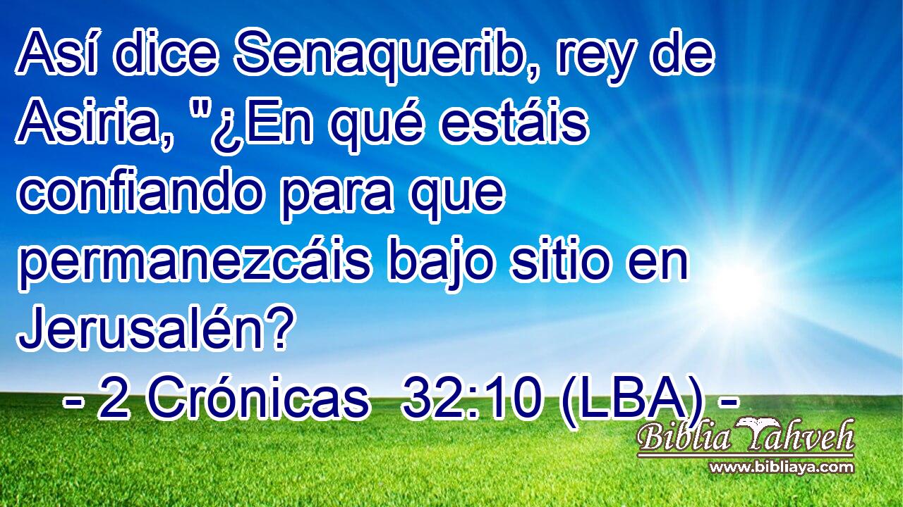 Así dice Senaquerib, rey de Asiria, 
