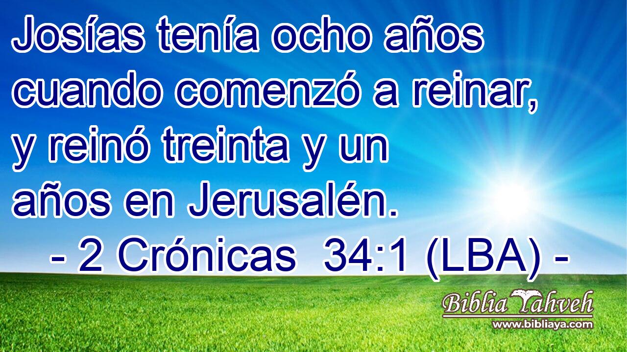 Josías tenía ocho años cuando comenzó a reinar, y reinó treinta y un años en Jerusalén.