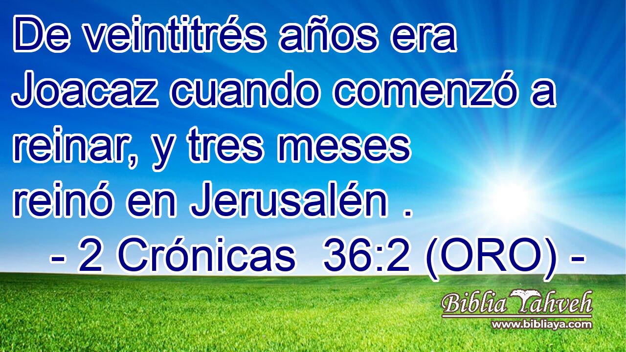  De veintitrés años era Joacaz cuando comenzó a reinar, y tres meses reinó en Jerusalén . 