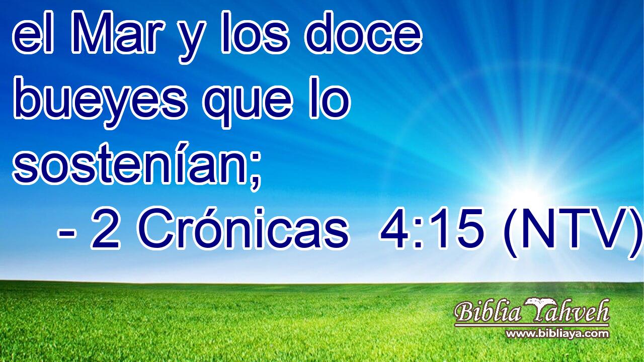 el Mar y los doce bueyes que lo sostenían;