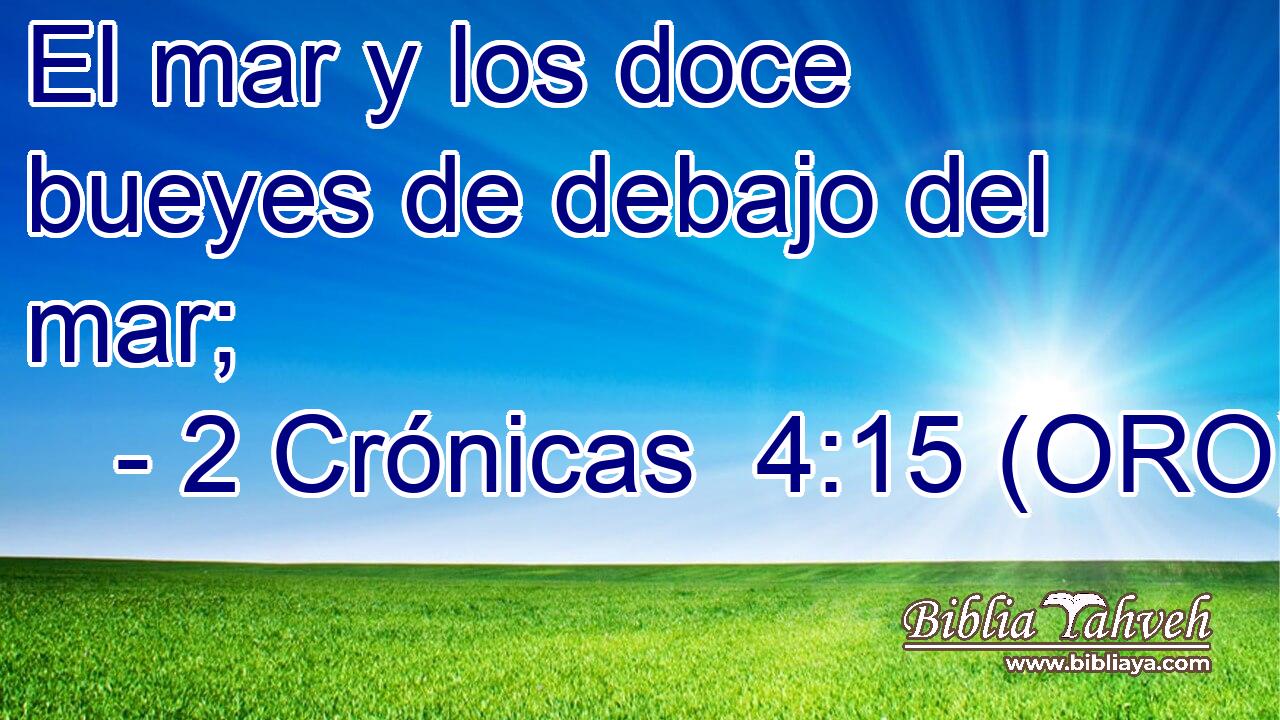  El mar y los doce bueyes de debajo del mar; 