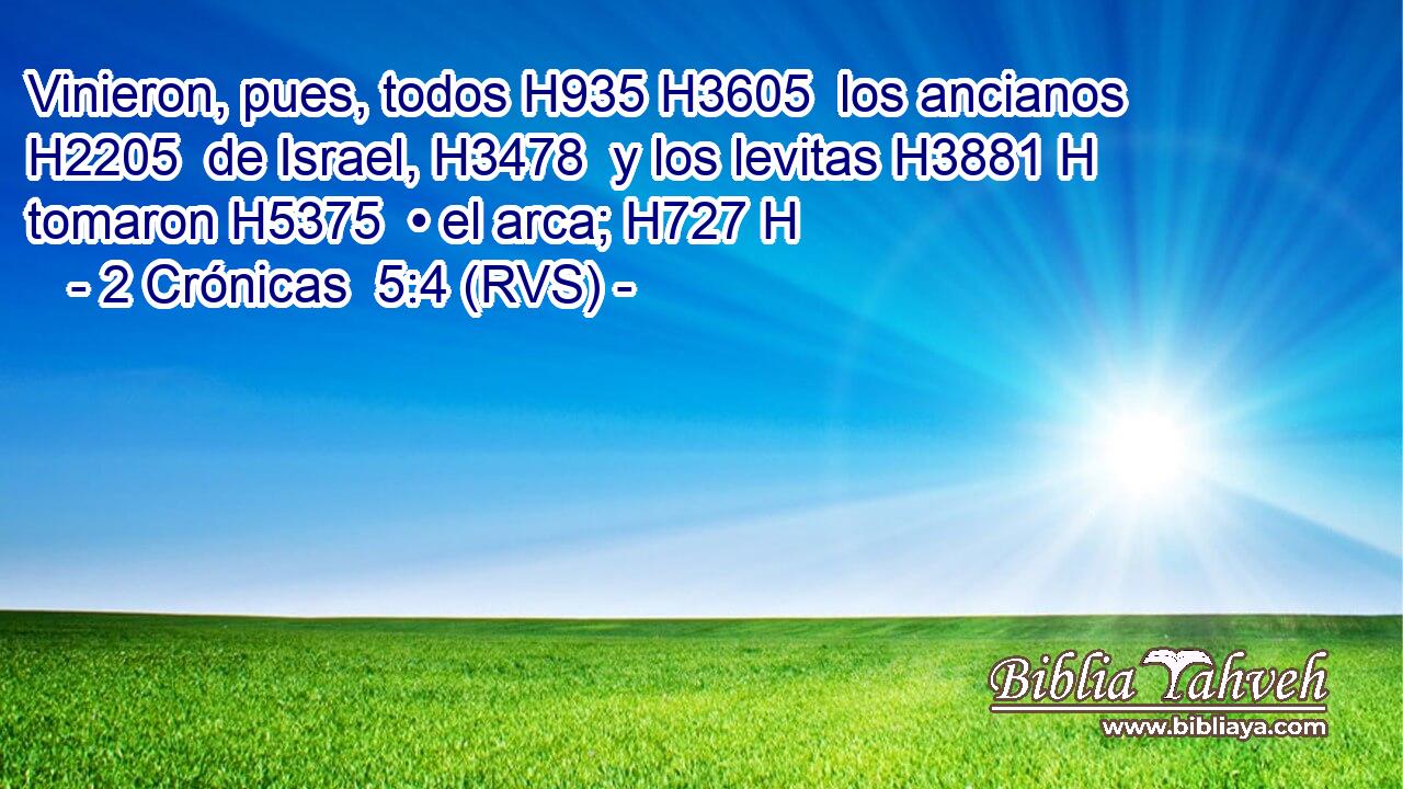 Vinieron, pues, todos H935 H3605  los ancianos H2205  de Israel, H3478  y los levitas H3881 H tomaron H5375  • el arca; H727 H