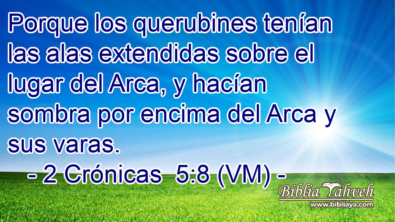 Porque los querubines tenían las alas extendidas sobre el lugar del Arca, y hacían sombra por encima del Arca y sus varas. 