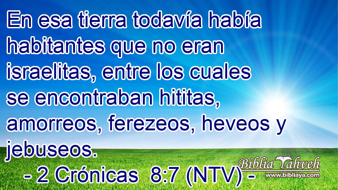 En esa tierra todavía había habitantes que no eran israelitas, entre los cuales se encontraban hititas, amorreos, ferezeos, heveos y jebuseos.