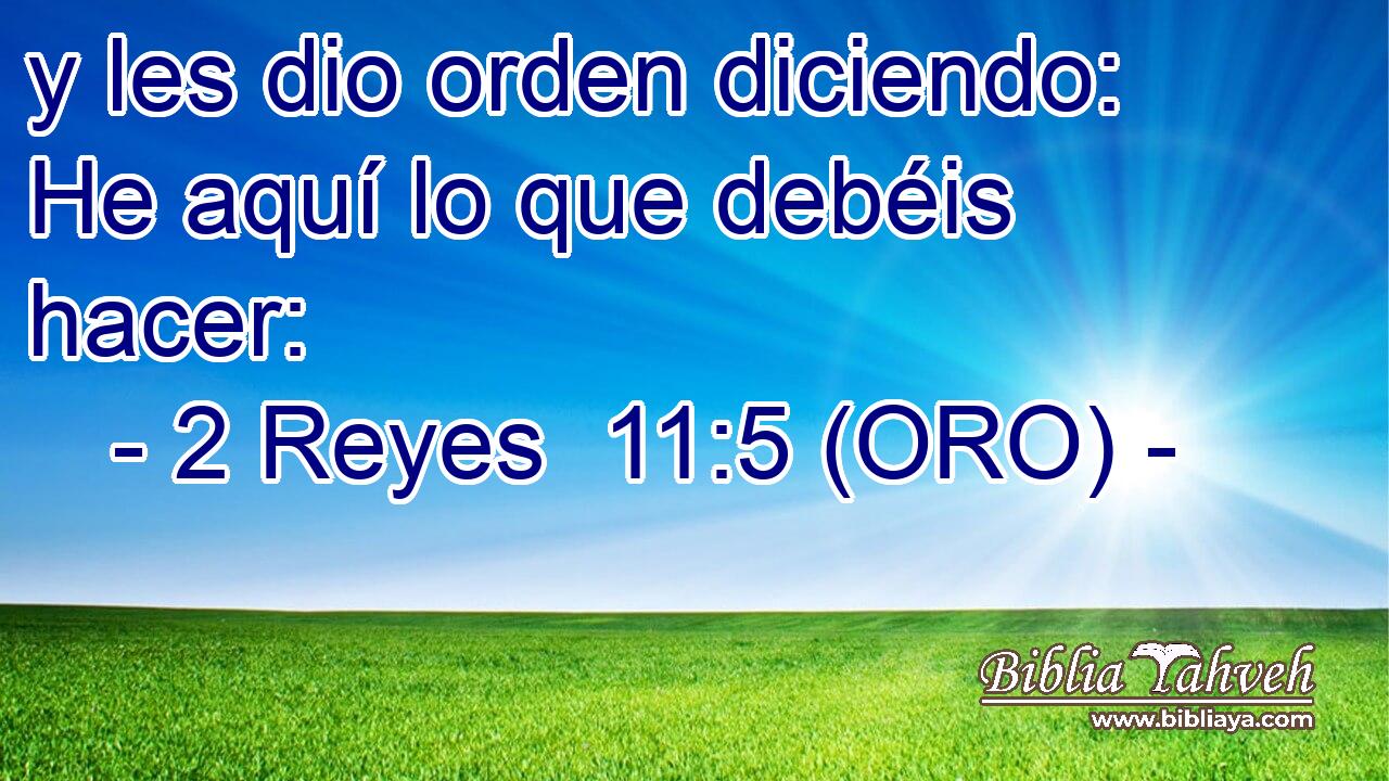  y les dio orden diciendo: He aquí lo que debéis hacer: 