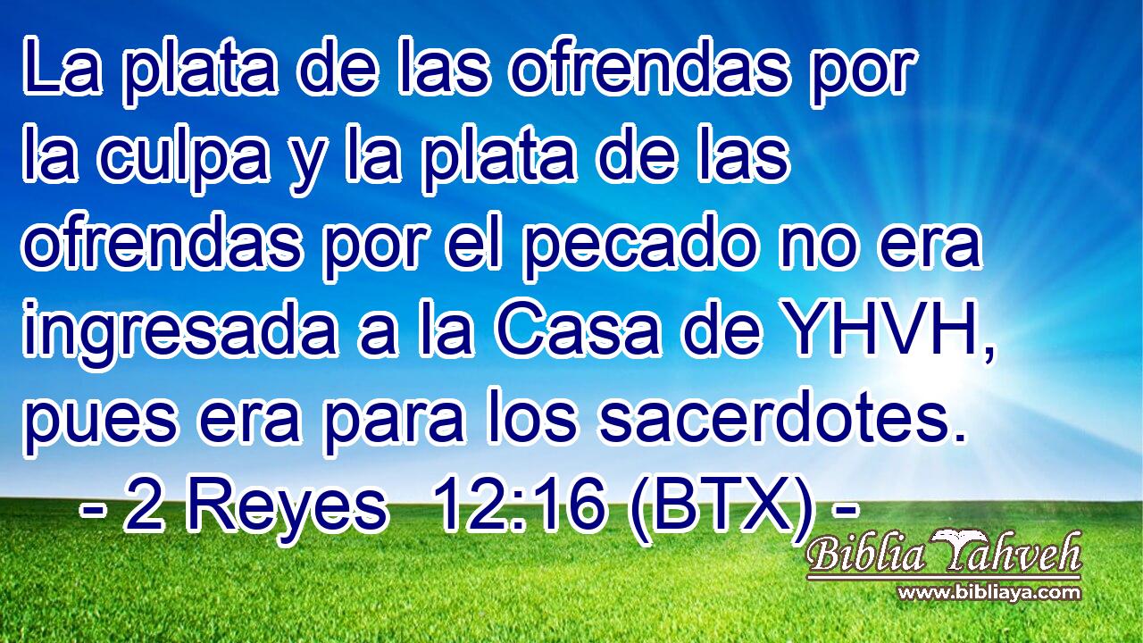 La plata de las ofrendas por la culpa y la plata de las ofrendas por el pecado no era ingresada a la Casa de YHVH, pues era para los sacerdotes.