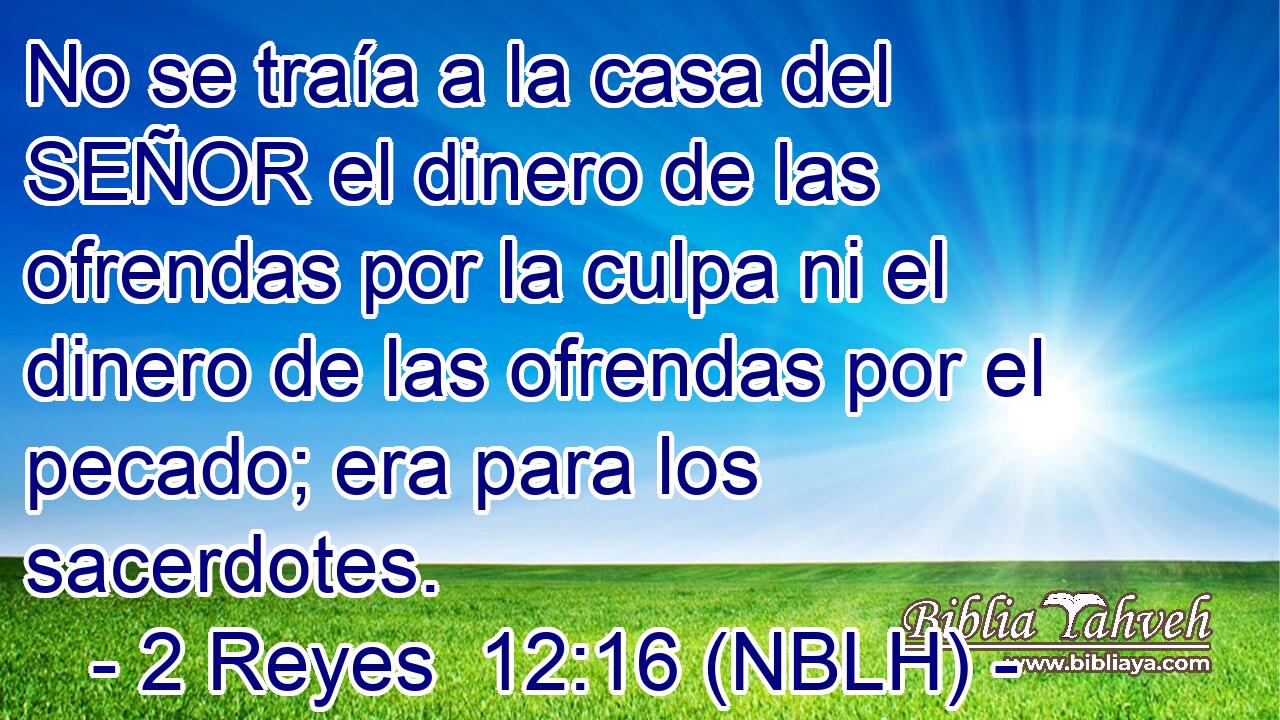  No se traía a la casa del SEÑOR el dinero de las ofrendas por la culpa ni el dinero de las ofrendas por el pecado; era para los sacerdotes. 