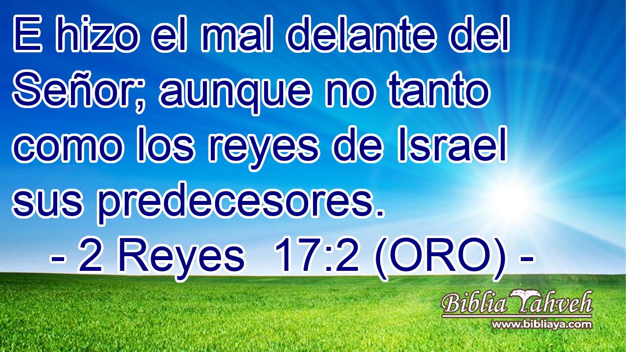  E hizo el mal delante del Señor; aunque no tanto como los reyes de Israel sus predecesores. 
