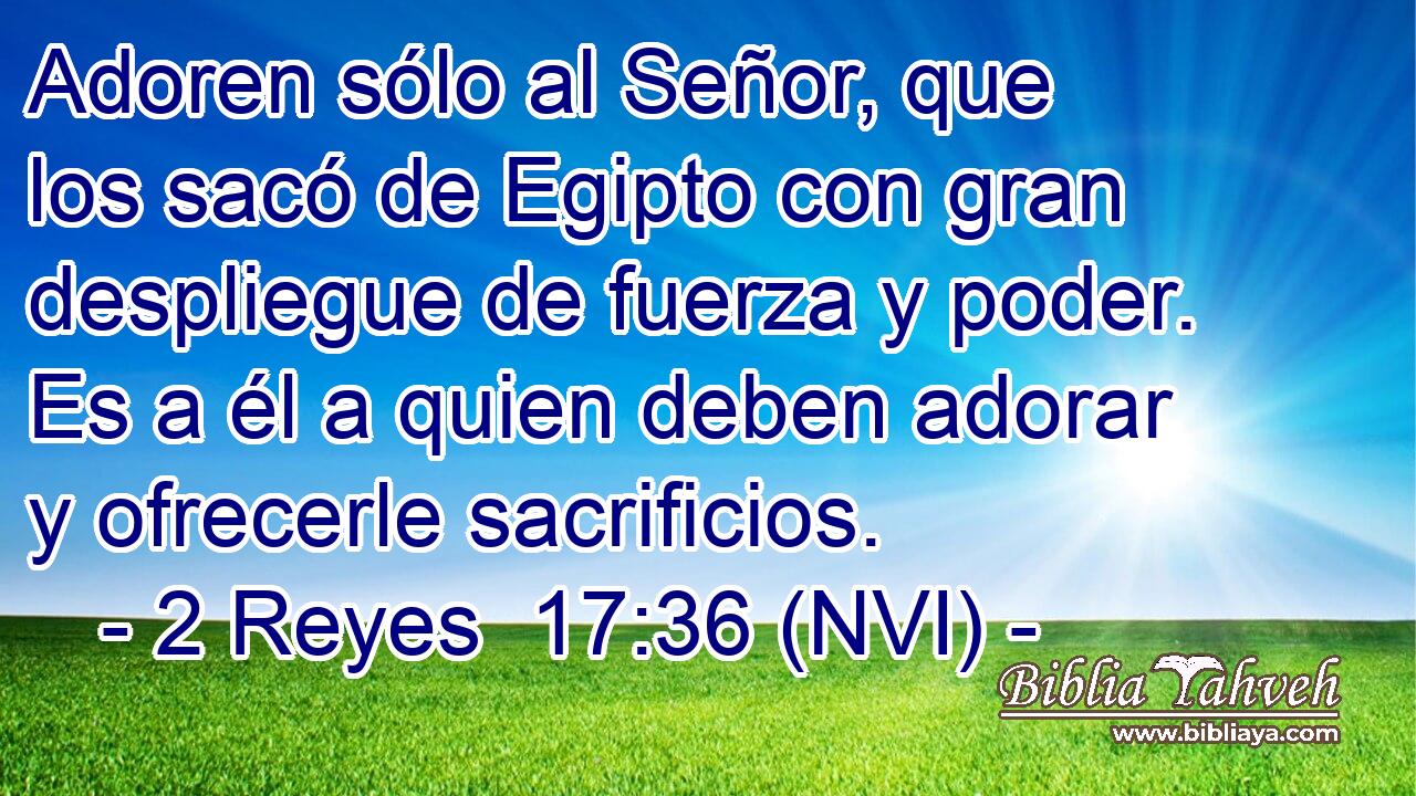  Adoren sólo al Señor, que los sacó de Egipto con gran despliegue de fuerza y poder. Es a él a quien deben adorar y ofrecerle sacrificios. 
