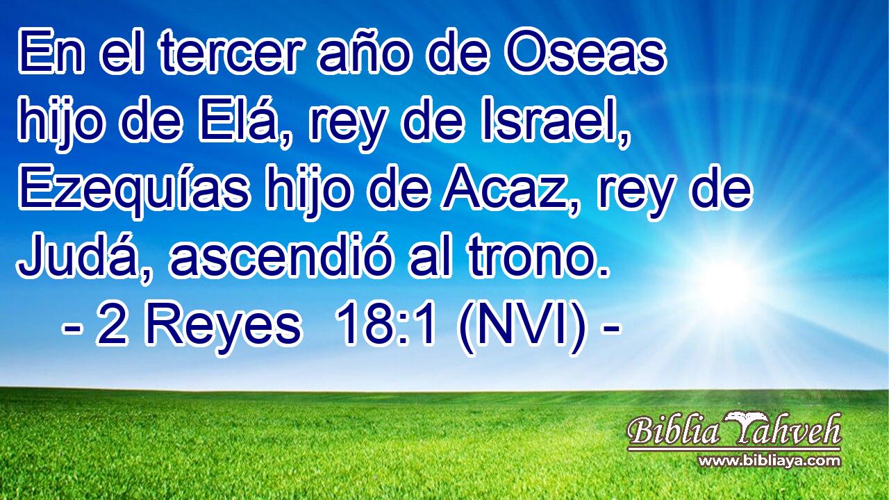  En el tercer año de Oseas hijo de Elá, rey de Israel, Ezequías hijo de Acaz, rey de Judá, ascendió al trono. 