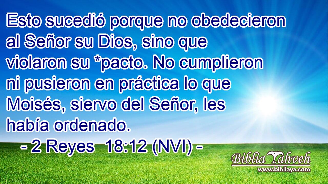  Esto sucedió porque no obedecieron al Señor su Dios, sino que violaron su *pacto. No cumplieron ni pusieron en práctica lo que Moisés, siervo del Señor, les había ordenado. 