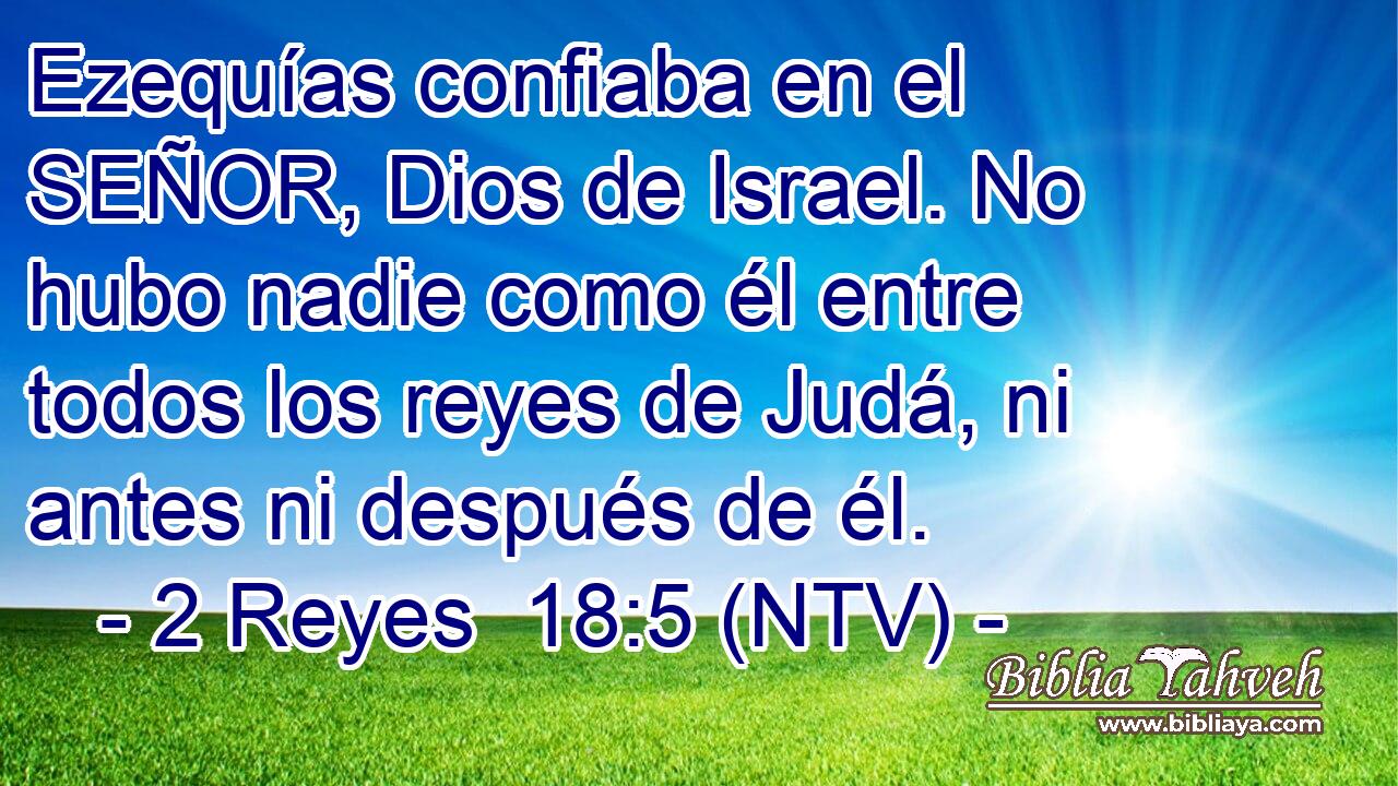 Ezequías confiaba en el SEÑOR, Dios de Israel. No hubo nadie como él entre todos los reyes de Judá, ni antes ni después de él.