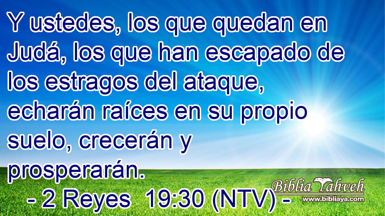Y ustedes, los que quedan en Judá, los que han escapado de los estragos del ataque, echarán raíces en su propio suelo, crecerán y prosperarán.