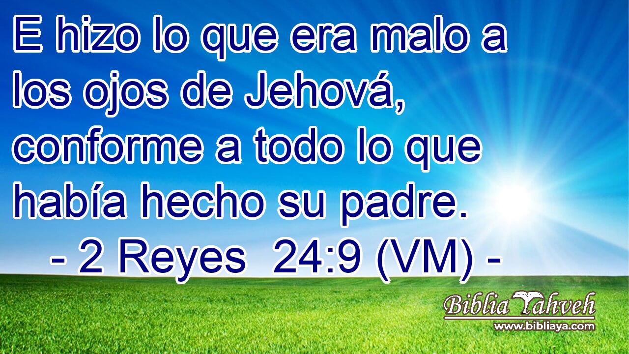 E hizo lo que era malo a los ojos de Jehová, conforme a todo lo que había hecho su padre. 