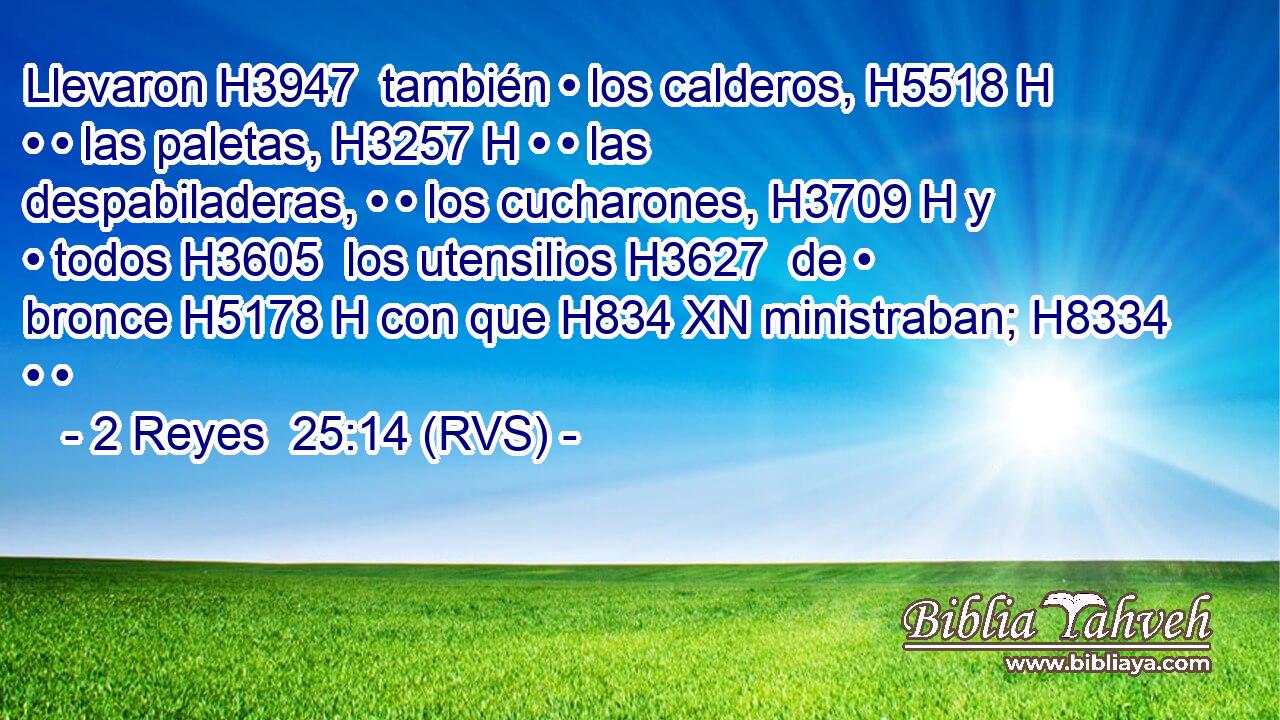 Llevaron H3947  también • los calderos, H5518 H • • las paletas, H3257 H • • las despabiladeras, • • los cucharones, H3709 H y • todos H3605  los utensilios H3627  de • bronce H5178 H con que H834 XN ministraban; H8334  • • 
