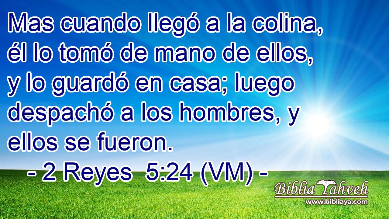  Mas cuando llegó a la colina, él lo tomó de mano de ellos, y lo guardó en casa; luego despachó a los hombres, y ellos se fueron. 