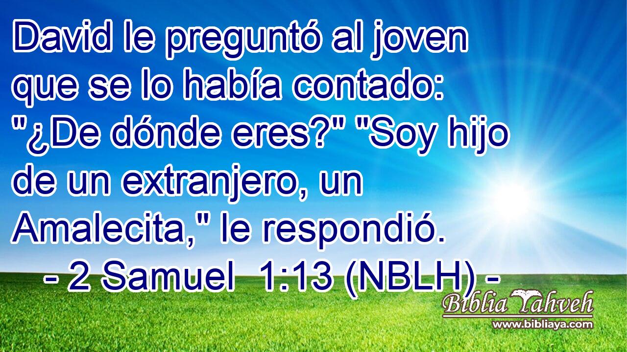  David le preguntó al joven que se lo había contado: 