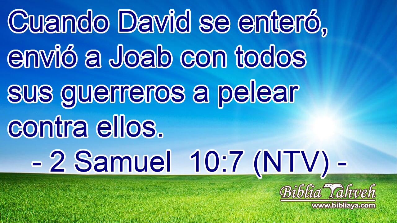 Cuando David se enteró, envió a Joab con todos sus guerreros a pelear contra ellos.