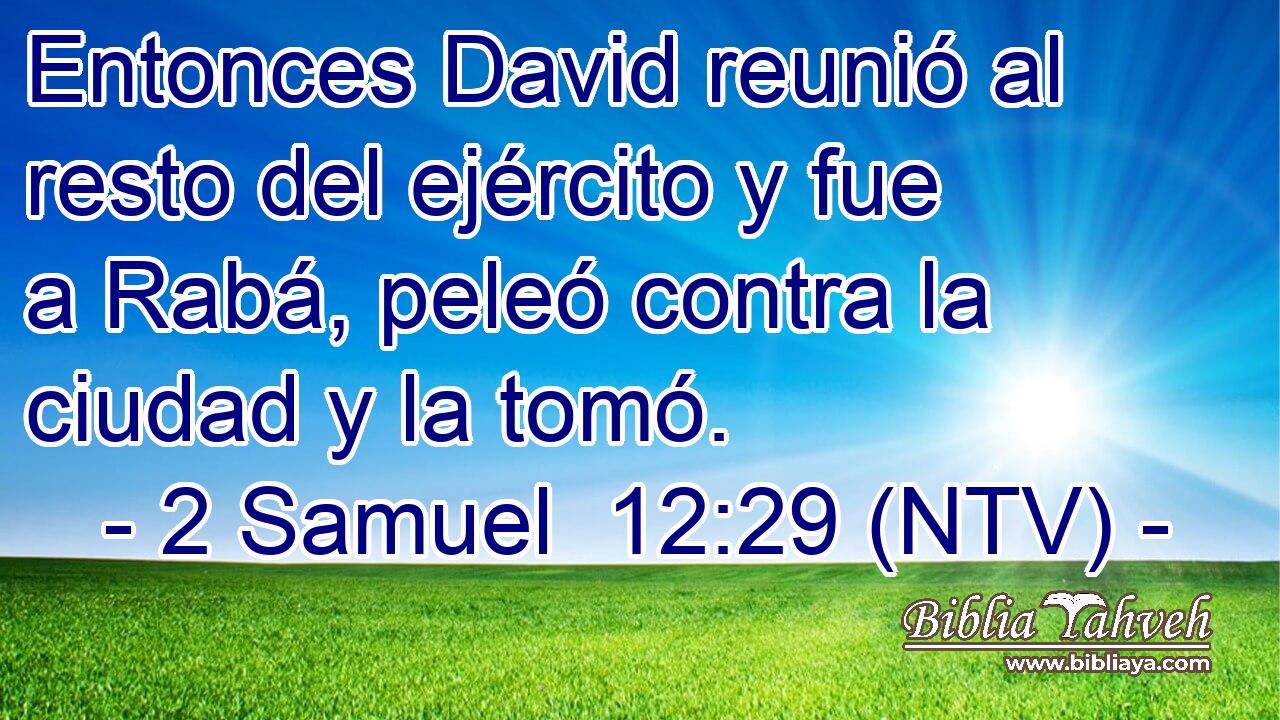 Entonces David reunió al resto del ejército y fue a Rabá, peleó contra la ciudad y la tomó.