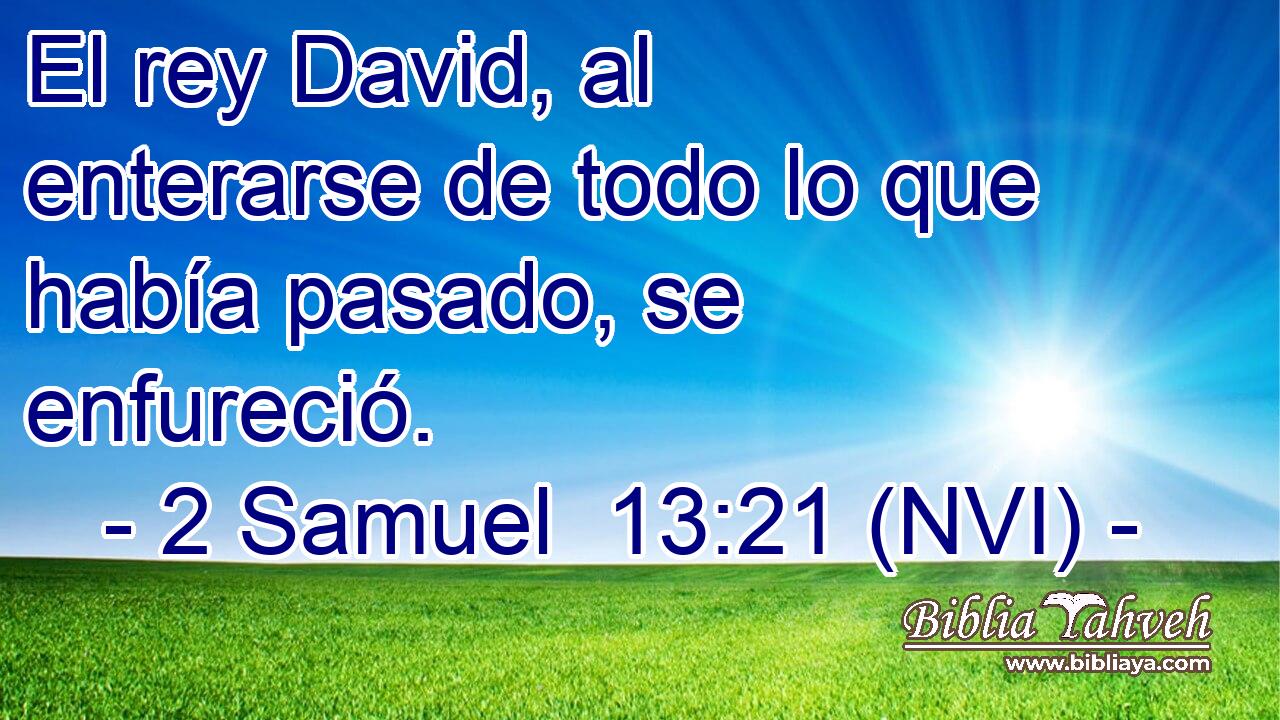  El rey David, al enterarse de todo lo que había pasado, se enfureció. 