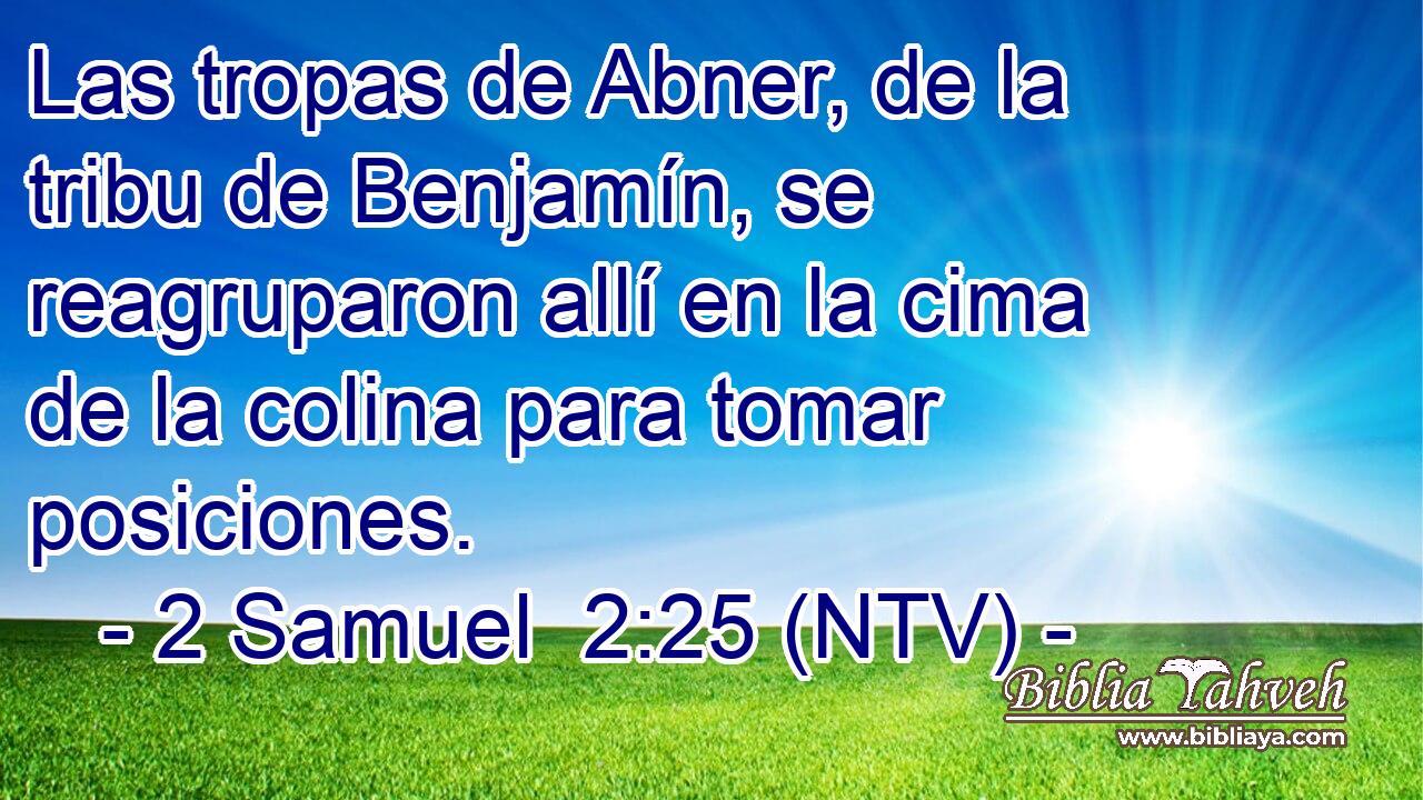 Las tropas de Abner, de la tribu de Benjamín, se reagruparon allí en la cima de la colina para tomar posiciones.