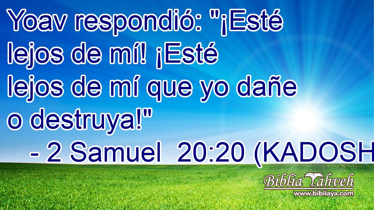  Yoav respondió: 
