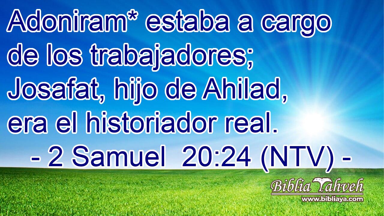 Adoniram* estaba a cargo de los trabajadores; Josafat, hijo de Ahilad, era el historiador real.