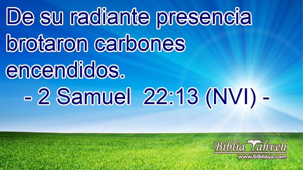  De su radiante presencia brotaron carbones encendidos. 