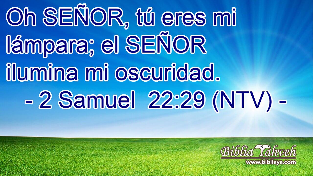 Oh SEÑOR, tú eres mi lámpara; el SEÑOR ilumina mi oscuridad.