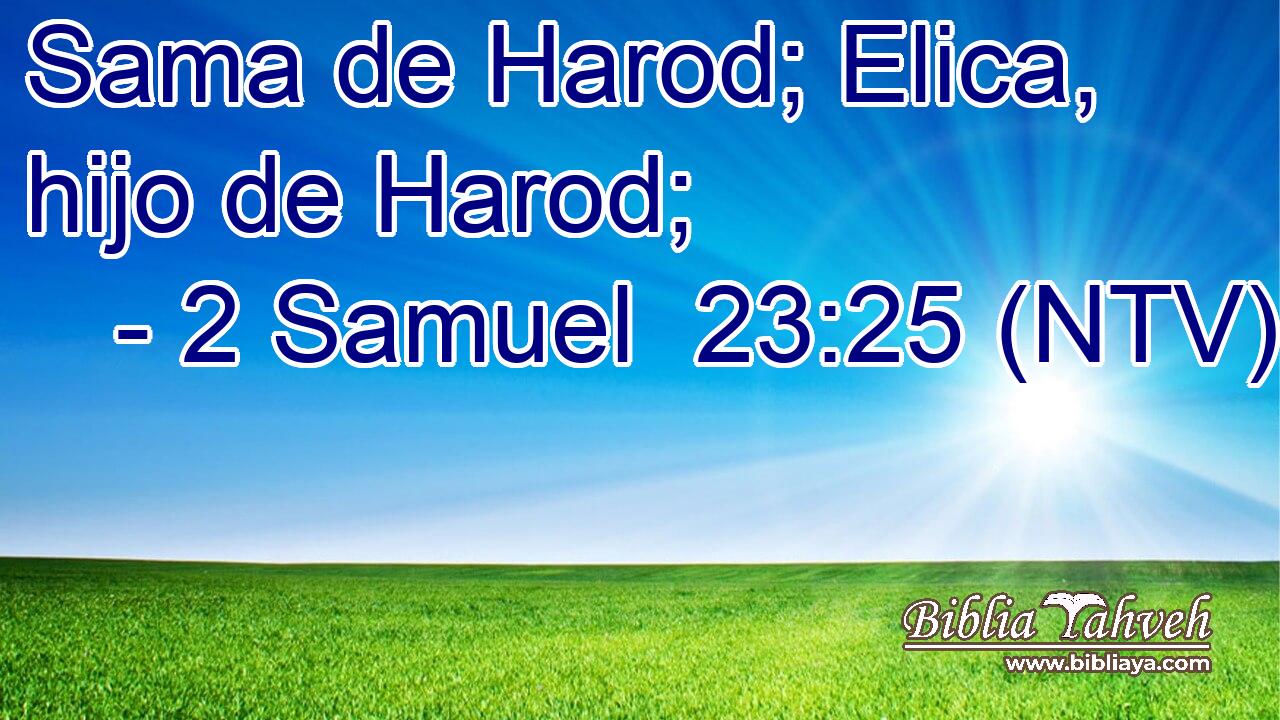 Sama de Harod; Elica, hijo de Harod;