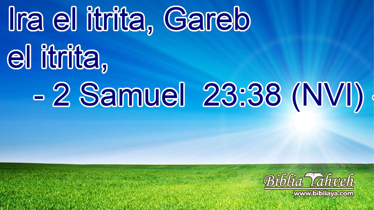  Ira el itrita, Gareb el itrita, 