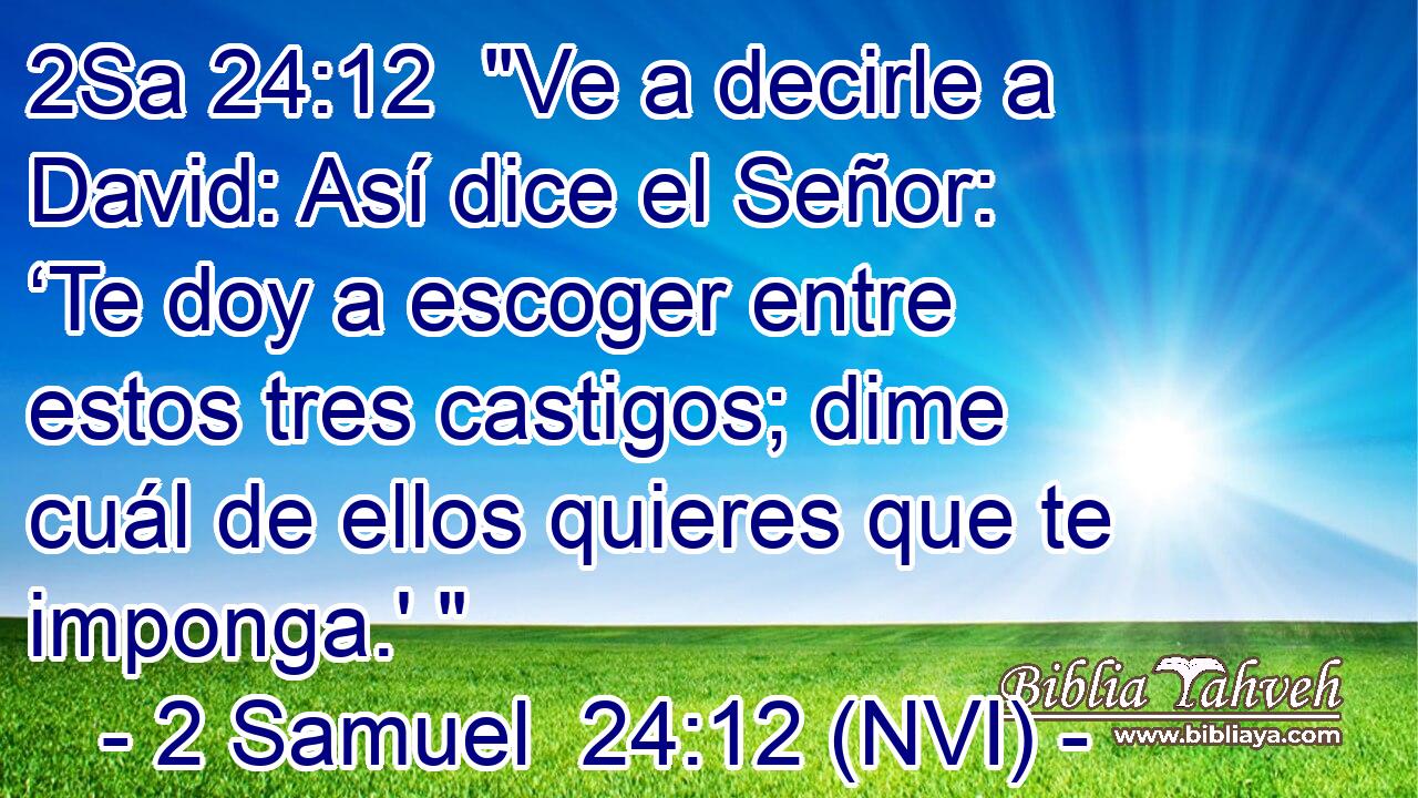 2Sa 24:12  