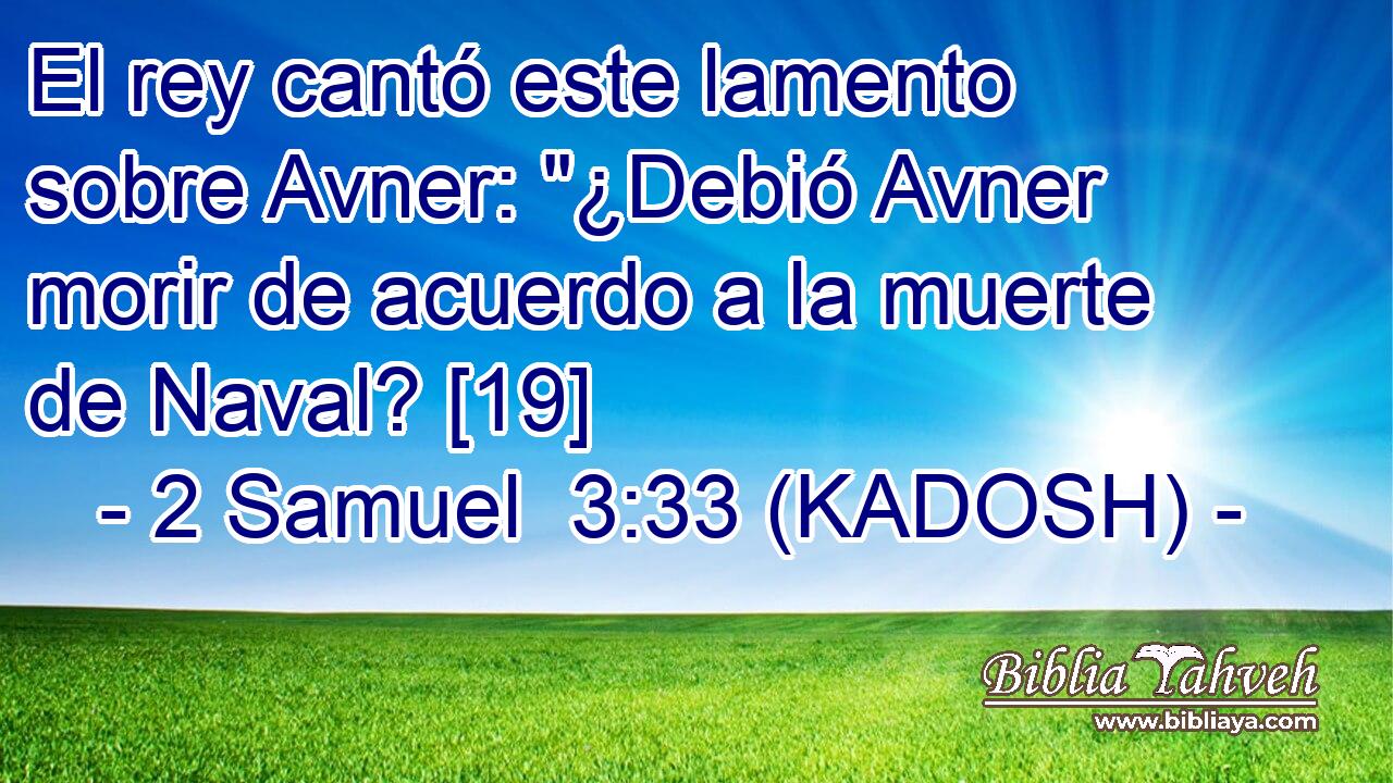  El rey cantó este lamento sobre Avner: 