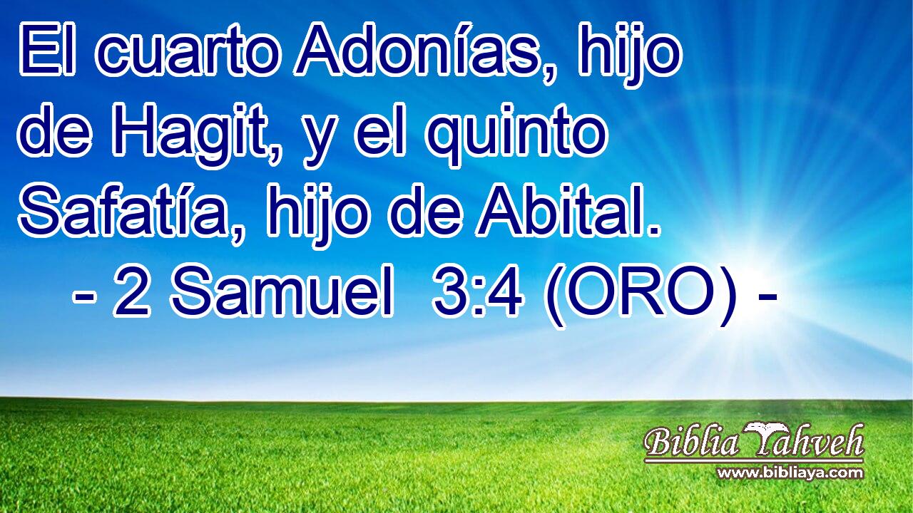  El cuarto Adonías, hijo de Hagit, y el quinto Safatía, hijo de Abital. 