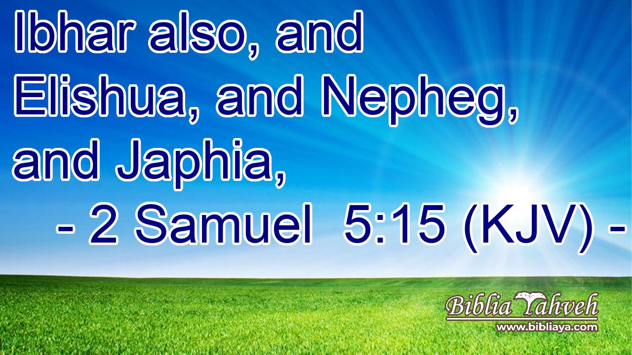 Ibhar also, and Elishua, and Nepheg, and Japhia,