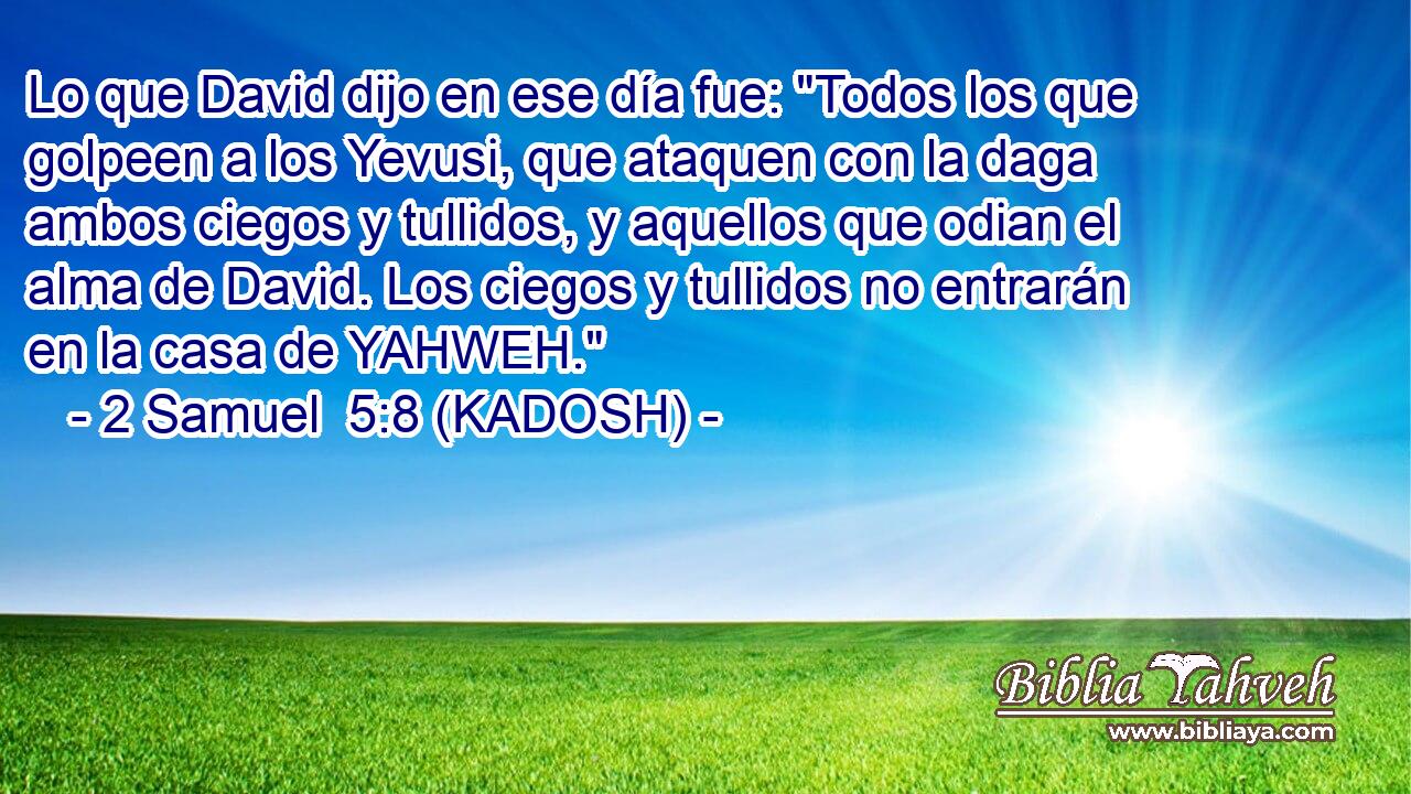  Lo que David dijo en ese día fue: 