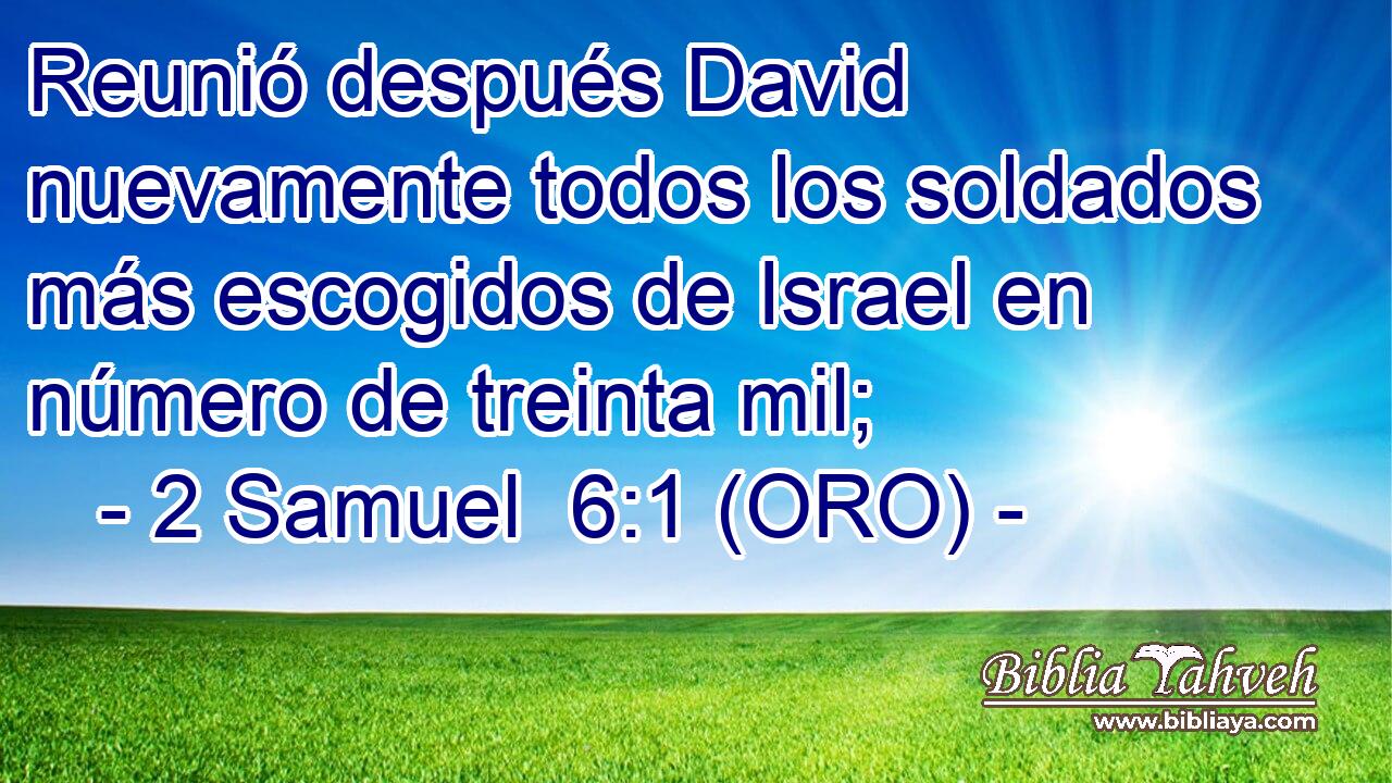  Reunió después David nuevamente todos los soldados más escogidos de Israel en número de treinta mil; 